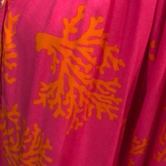 Escapada Coral Print Top-Size Large - Picture 3 of 6